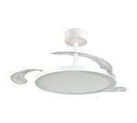 Ventilador de techo Kasfjord (Blanco, 106,5 cm, 34 W, Blanco cálido)