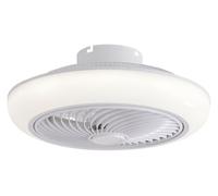 Ventilador de techo lampara led con rejilla. control con mando distancia o trav?s de app por bluetooth. tres tipos de luz led: fria. natural o calida. graduacion niveles intensidad de luz luz: 36w. ve