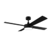 Cecotec Ventilador de Techo con Mando a Distancia, Temporizador y Luz LED Ventilador de techo EnergySilence Aero 5200 Line. 60 W, Motor de Cobre, 52", 4 Aspas, 3 Velocidades, Función Invierno (Negro)