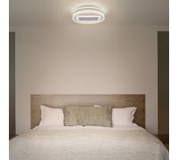 Ventilador de techo LED OSRAM GRILL, Ø 50 cm, blanco, con control remoto