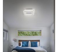 Ventilador de techo LED OSRAM GRILL, 55 x 55 cm, blanco, con control remoto
