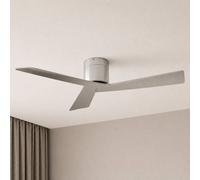 Ventilador de techo Lucande Ventoro, Ø 132 cm, plateado, metal