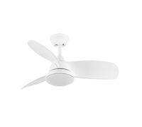 Ventilador de techo metal color blanco serie atomo 91cm