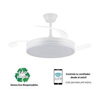Ventilador de techo metal color blanco serie best seller l 50cm