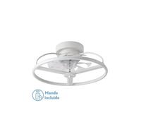 Ventilador de techo metal color blanco serie bora 50cm