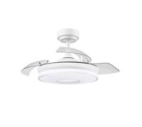 FABRILAMP AKUNADECOR Ventilador Dc Dani S Blanco Led 3 Temperaturas Y Temporizador