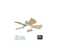 Ventilador de techo metal color blanco serie gregario 82cm