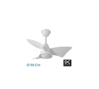 Ventilador de techo metal color blanco serie jaguar 96cm