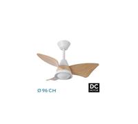 Ventilador de techo metal color blanco serie jaguar 96cm