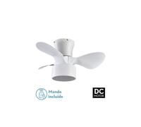 Ventilador de techo metal color blanco serie kos 60cm