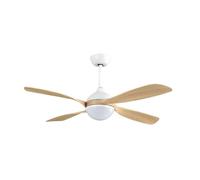 Ventilador de techo metal color blanco serie livorno 132cm