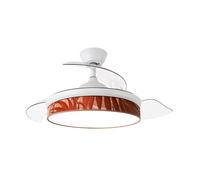 Abrila Moda Blanco/Caldera - Ventilador De Techo Aspas Retráctiles 72 W