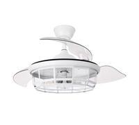 Abrila Tornado Blanco - Ventilador De Techo Aspas Retráctiles 220-240 V