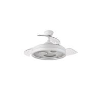 Fabrilamp Ventilador de techo Turia DC 72W 6120 lm 3 aspas retráctiles 3 colores temporizador Blanco