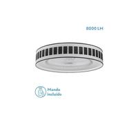 Ventilador de techo metal color blanco y negro serie ivanna 60cm