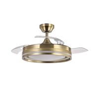 Abrila Cerrato Cuero - Ventilador De Techo Aspas Retráctiles 59W