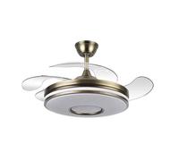 Abrila Dani Cuero 59 W F - Ventilador De Techo Aspas Retráctiles