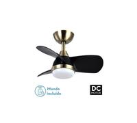 Ventilador de techo metal color dorado serie pirdo 60cm