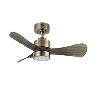 Ventilador de techo metal color dorado serie zepelin 91cm