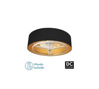 Ventilador de techo metal color negro serie anuska 70cm