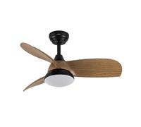 Ventilador de techo metal color negro serie atomo 91cm