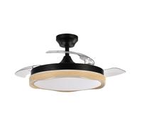 Ventilador de techo metal color negro serie blondi 49cm