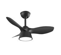 Ventilador de techo metal color negro serie cubico 82cm