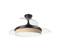 Ventilador de techo metal color negro serie moda 49cm