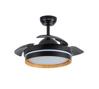 Ventilador de techo metal color negro serie nalon 40cm