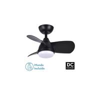 Ventilador de techo metal color negro serie pirdo 60cm