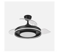 Ventilador de techo metal color negro serie pitufo 50cm