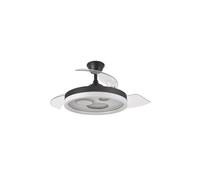 Ventilador de techo dc fabrilamp turia 72w negro/blanco con led 6120lm
