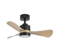 Ventilador de techo metal color negro serie zepelin 91cm