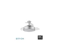 Ventilador de techo metal color plata serie esparta 32cm