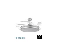 Ventilador de techo metal color plata serie esparta 58cm