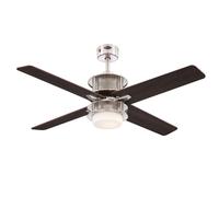 Ventilador De Techo Moderno Oscar Nickel 122 Cm Con LED Y Mando