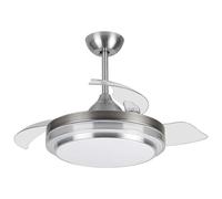 Ventilador de Techo Orbegozo CP 110105 35W 3 Aspas LED 105 cm 6 Velocidades Níquel