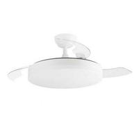 Orbegozo CP 140105 Ventilador de techo 105 cm 35W motor DC 6 velocidades 3 aspas retráctiles silencioso mando a distancia LED 36W 3600 lm 2700-4500-6500K reversible verano/invierno temporizador 1-2-4h