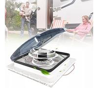 Ventilador de techo para caravana, ventilación de 12 V con sensor de lluvia, ventilador de escape súper silencioso para un flujo de aire y comodidad óptimos
