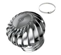 Ventilador de techo para turbina de viento, ventilador de techo giratorio, tapa de escape de acero inoxidable de 4, 8, 10 pulgadas, campana extractora de techo, redondo, ventilador de techo automático