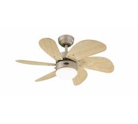 Ventilador De Techo Pequeño Con Lámpara Turbo Swirl Titan 76 CM