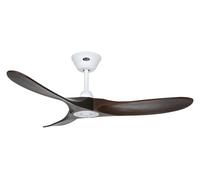 Ventilador De Techo Pequeño Eco Genuino Blanco Nogal 122 Cm Con Control Remoto