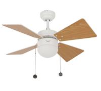 Ventilador De Techo Pequeño Lucci Air Breezer Con Iluminación, 4 Aspas, 81 Cm
