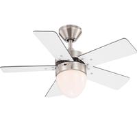 Ventilador De Techo Pequeño Marva Marva Globo Con Luz Y Cadena 76 Cm