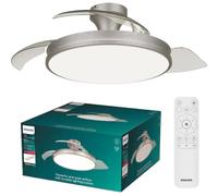 Ventilador de techo Philips Atlas Níquel LED 106 cm 4500 lm regulable