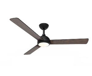VENTILADOR DE TECHO PHILIPS VELYX 24+32W PLAFON LED 30-65K MANDO A DISTANCIA NEGRO 3 ASPAS DE MADERA