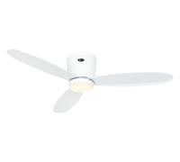 Ventilador De Techo Plano Con LED Blanco 112 Cm DC Con Control Remoto