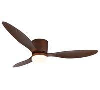 Ventilador de techo plano con LED y mando a distancia Armano Wood DC Ventilador