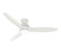 Ventilador de Techo Plano con Luz LED y Mando a Distancia Calabasas Blanco DC...