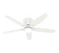 Ventilador de techo plano con mando a distancia Valencia blanco 132cm ilumina...